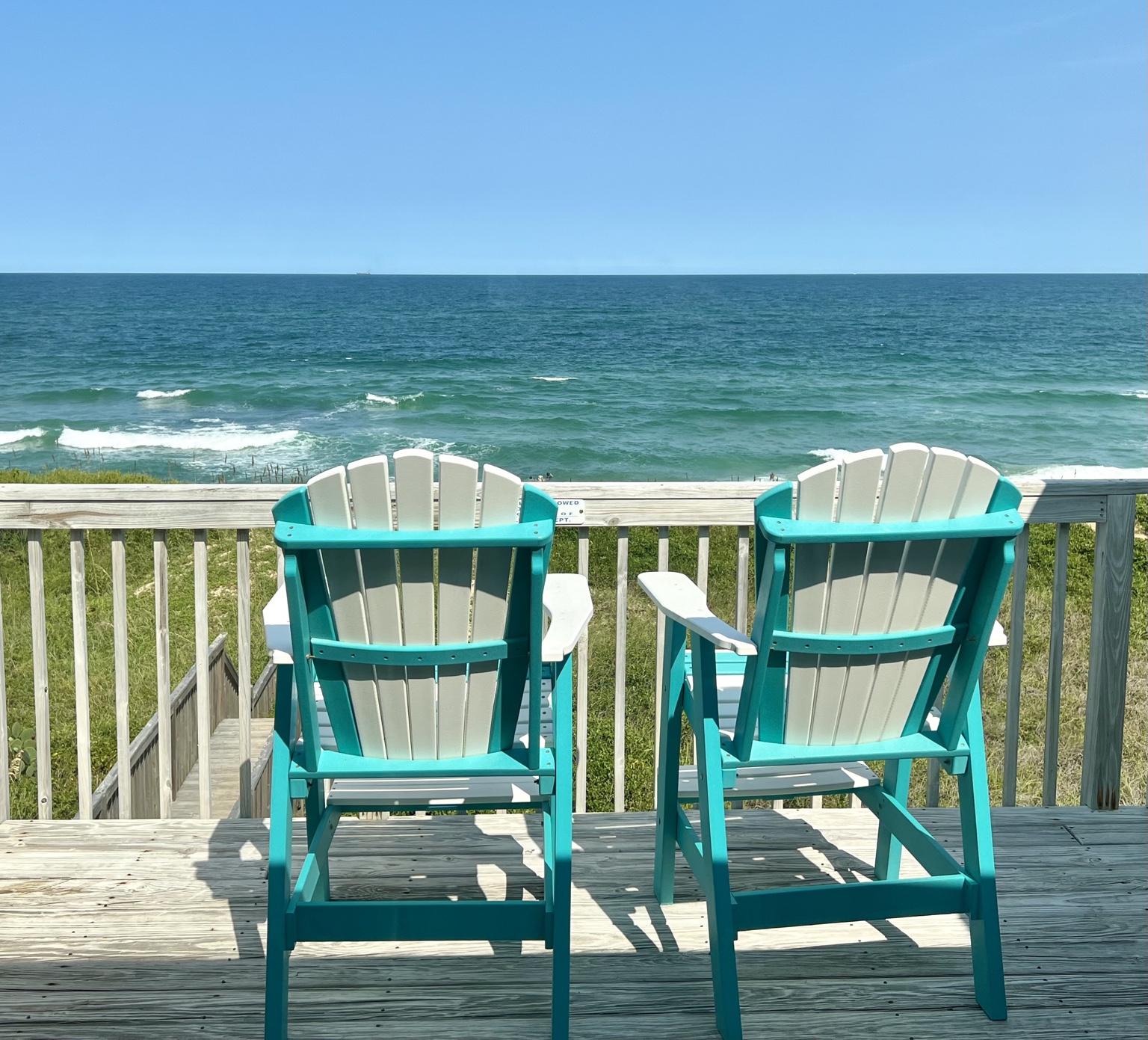 Oceanfront view from Turtle Tides deck